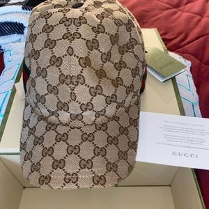 ORIGINAL GG CANVAS BASEBALL HAT WITH WEB